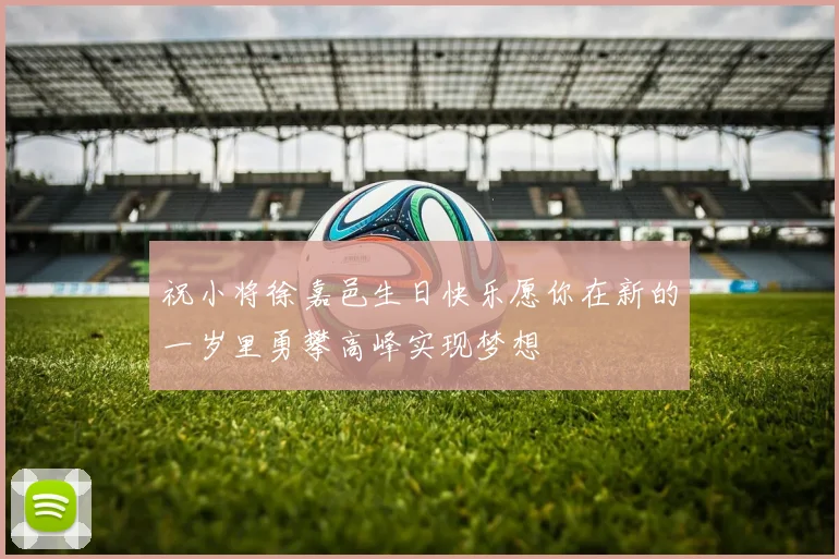 祝小将徐嘉邑生日快乐愿你在新的一岁里勇攀高峰实现梦想
